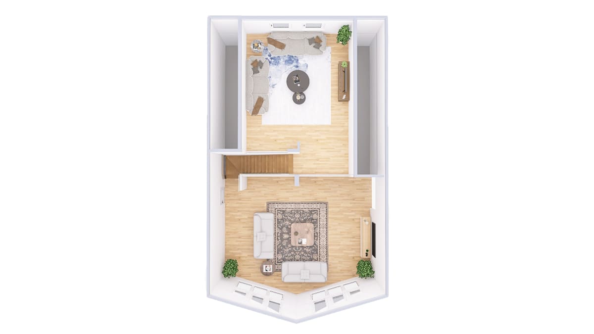 4760 Loft Chalet upper level 3D floor plan