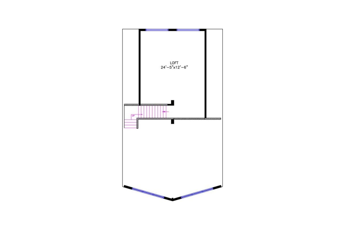 4765 Loft Chalet floor plan alternate upper floor