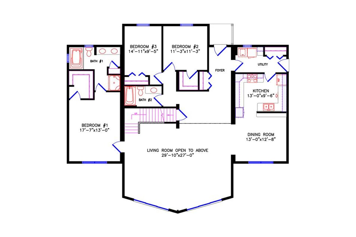 4765 Loft Chalet floor plan alternate main floor
