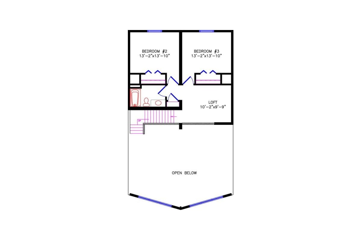 4765 Loft Chalet floor plan upper level