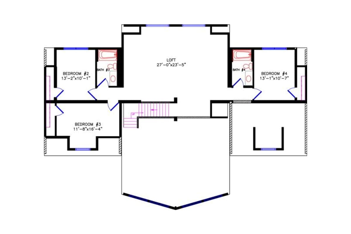 4765 Loft Chalet floor plan alternate upper floor