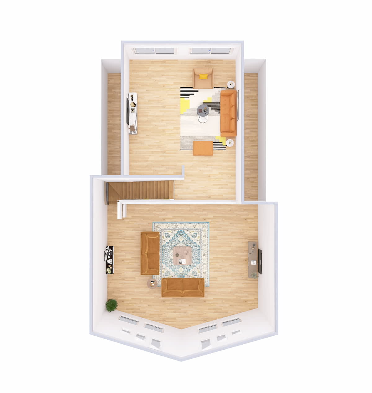 4770 Loft Chalet upper level 3D floor plan