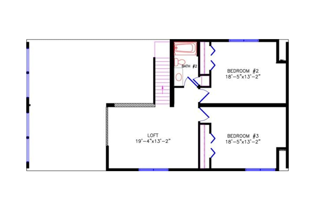 4770 Loft Chalet floor plan upper level