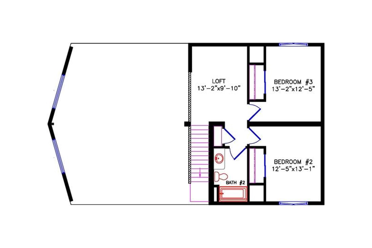 4775 Loft Chalet floor plan upper level