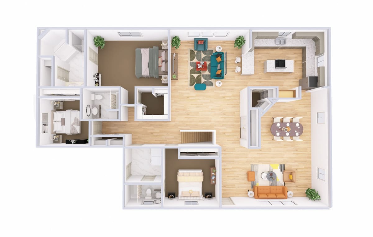4820 Westport Ranch 3d floor plan