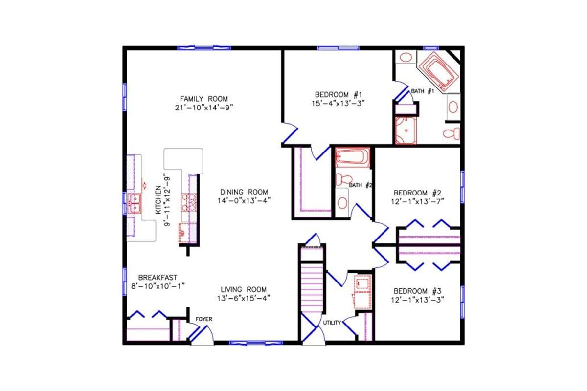 4820 Westport Ranch floor plan alternate 1