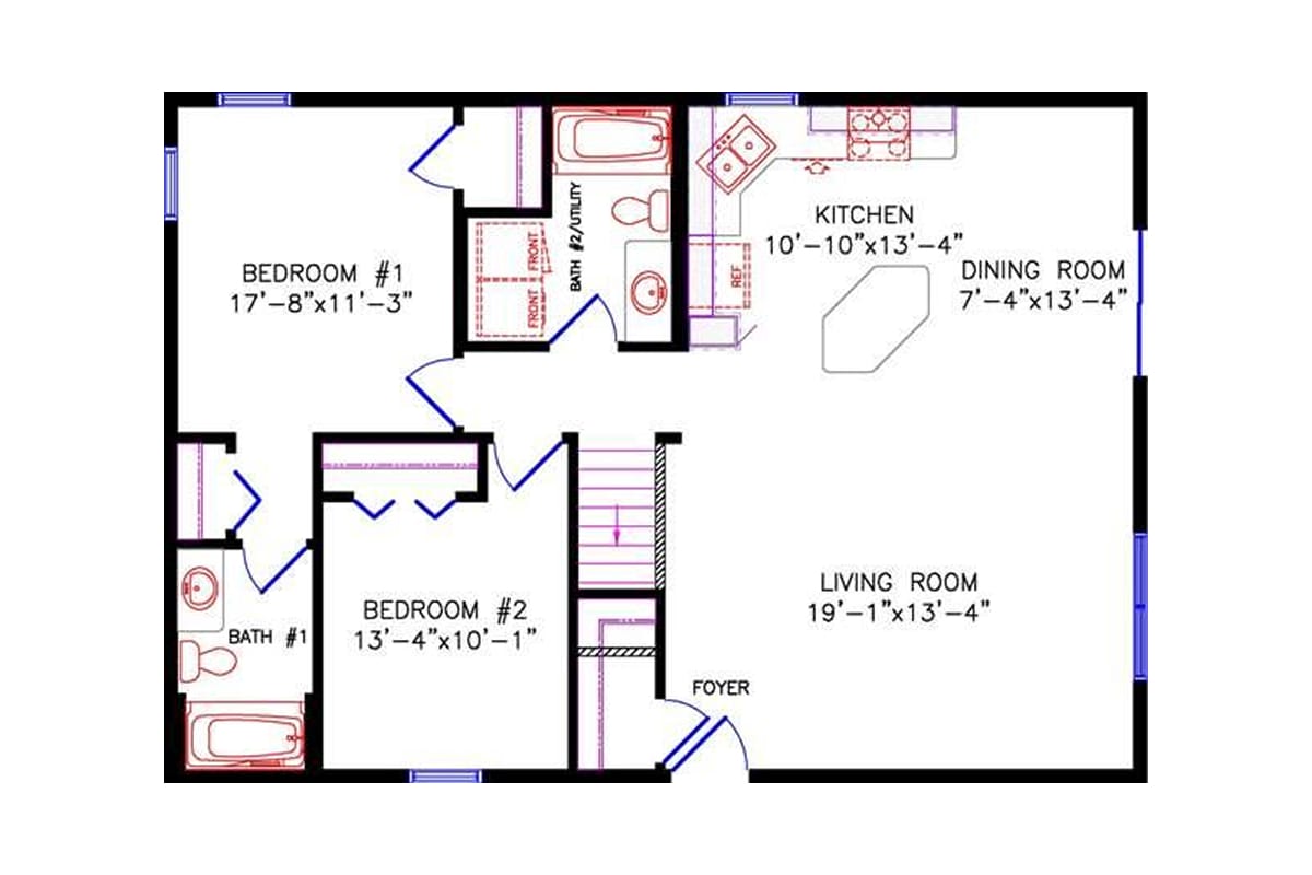 5075 Cavalier Cottage floor plan