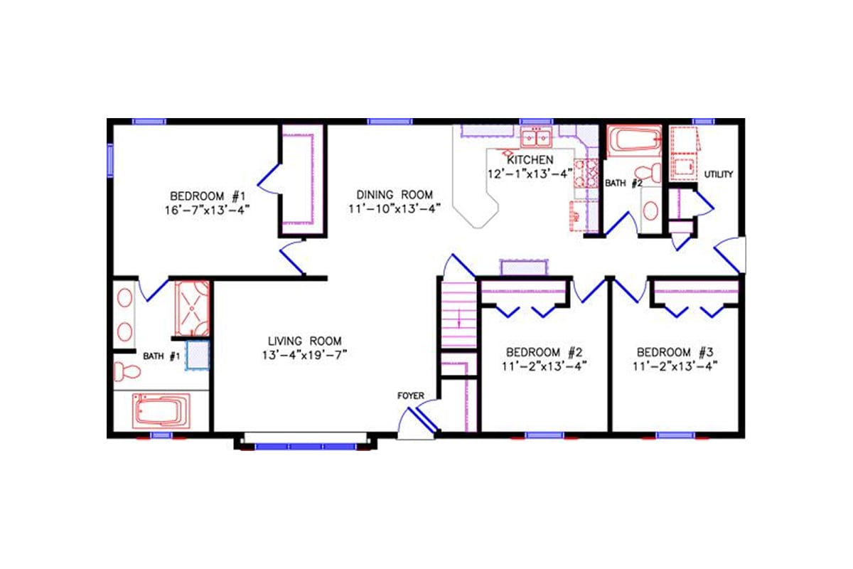 5115 Limited Ranch floor plan alternate 1