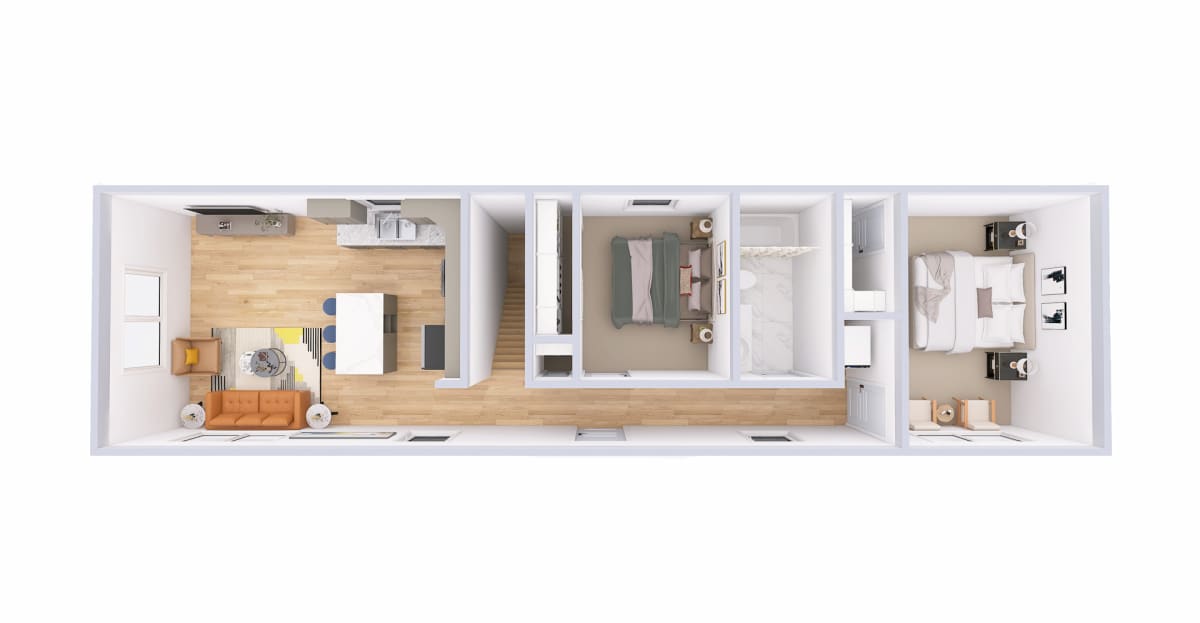5300 Cottage 3d floor plan