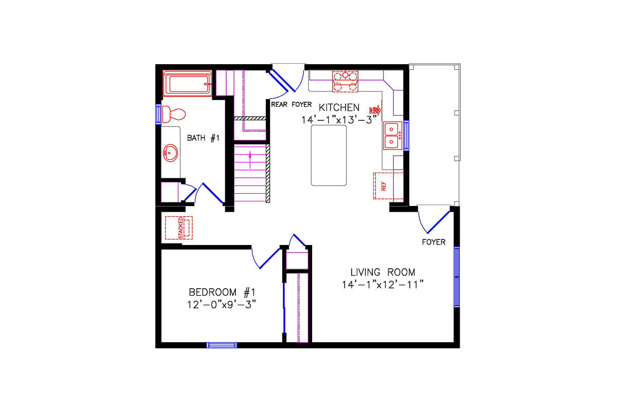 5400 Cottage floor plan