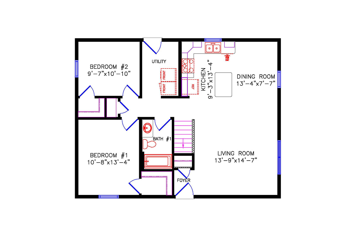 5500 Cottage floor plan