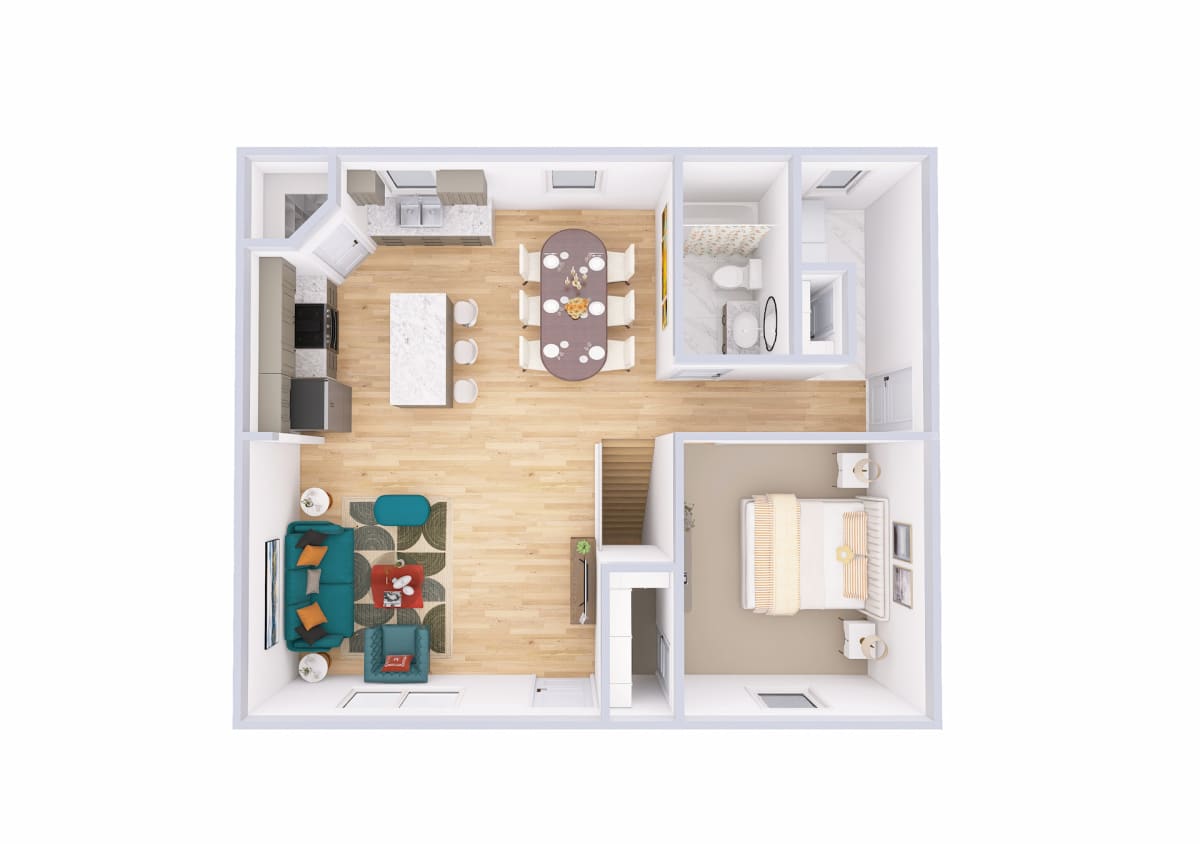 5505 Cottage 3d floor plan