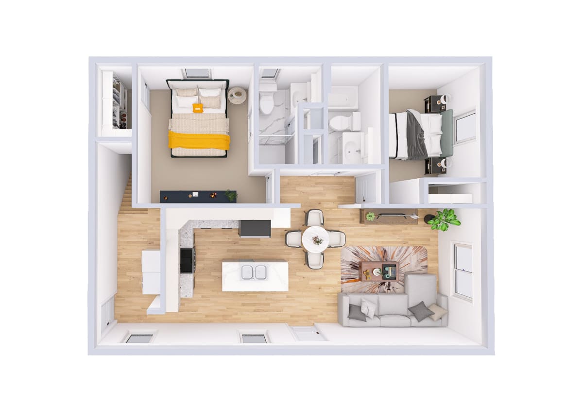5515 Cottage 3d floor plan