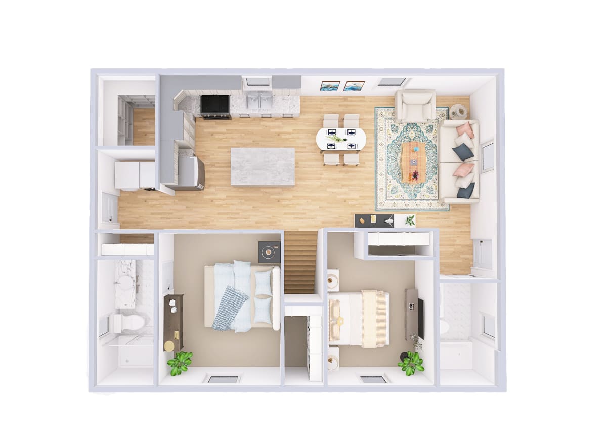 5530 Cottage 3d floor plan