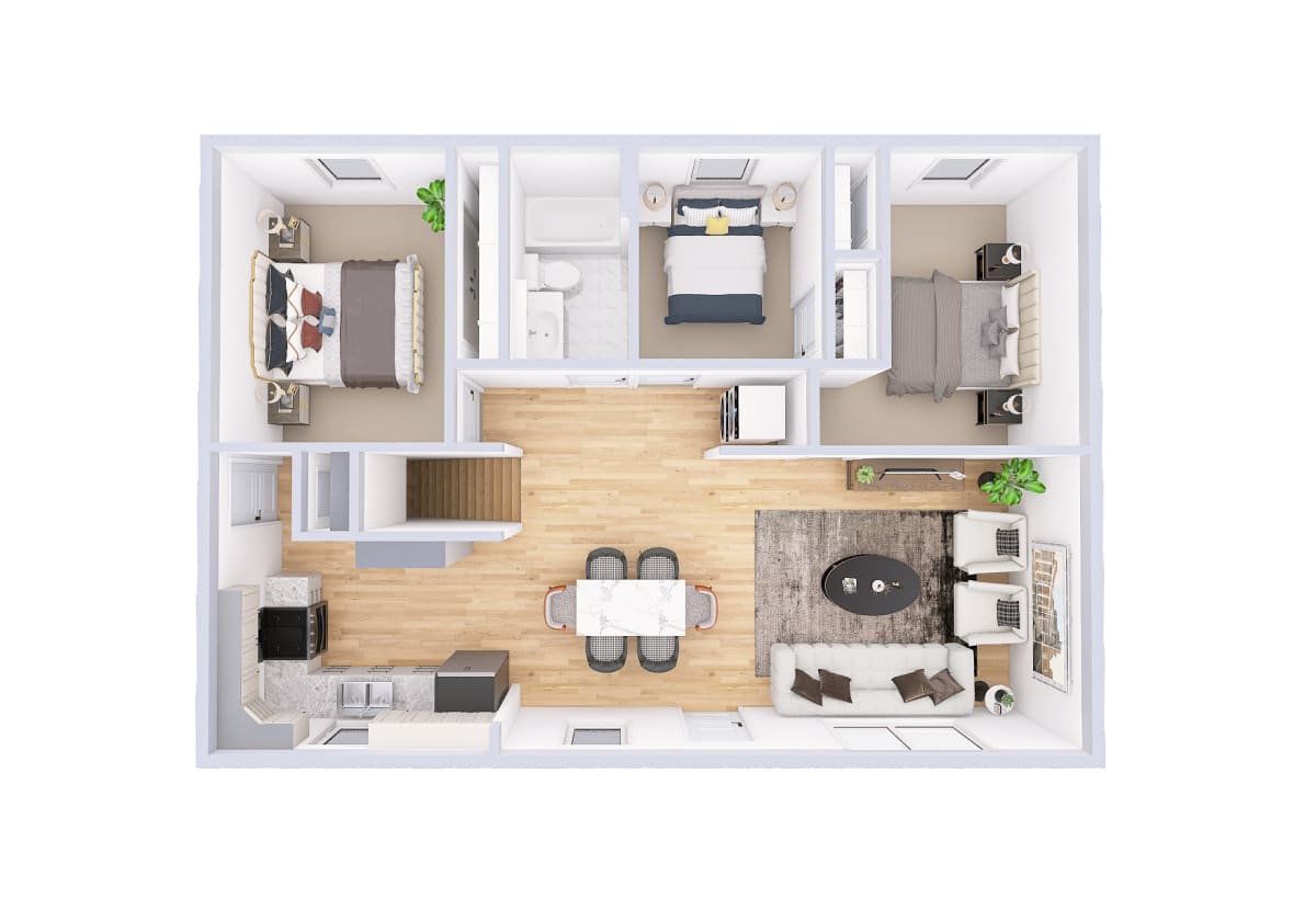 5535 Cottage 3d floor plan