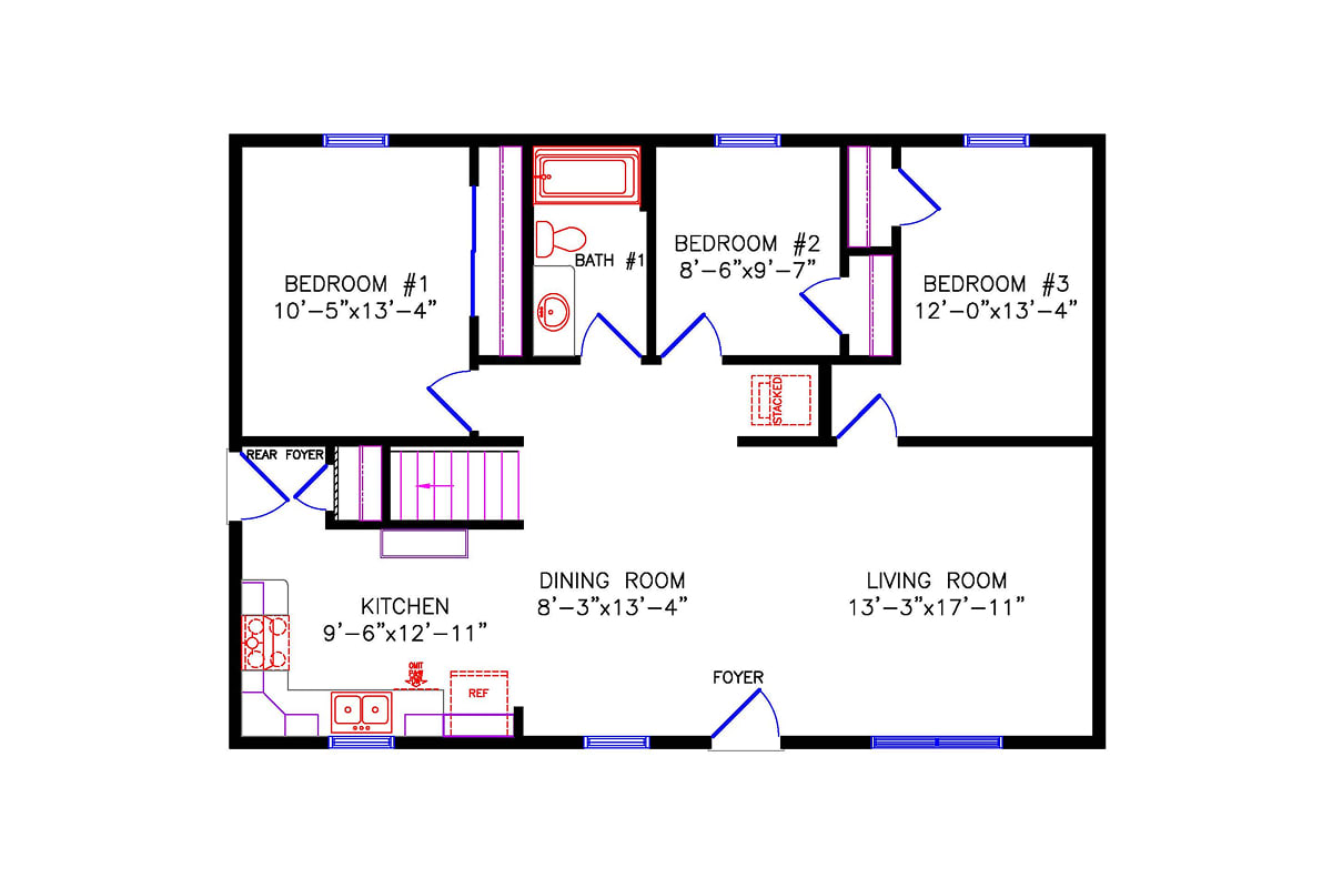5535 Cottage floor plan