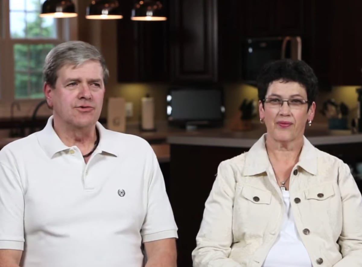 Steve and Randy Gorder in dining room of their custom built ranch