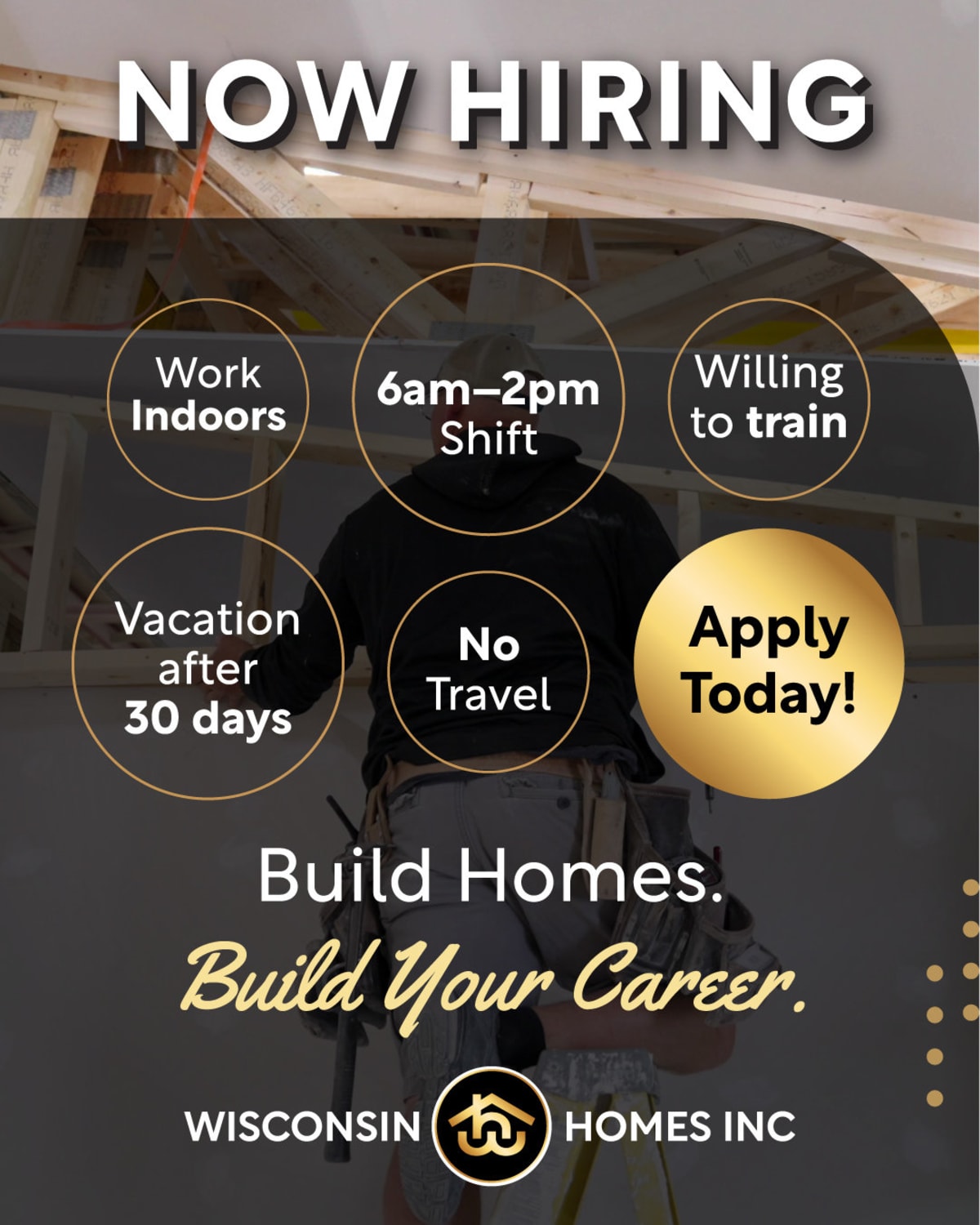 Wisconsin Homes is Now Hiring