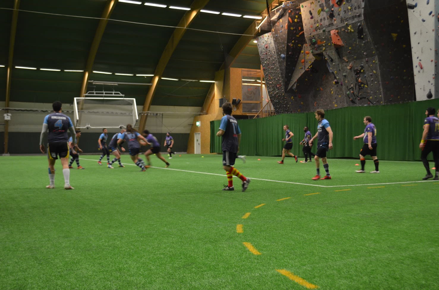 Action shot from the Skane Rugby League 9's held in Malmo in February 2020