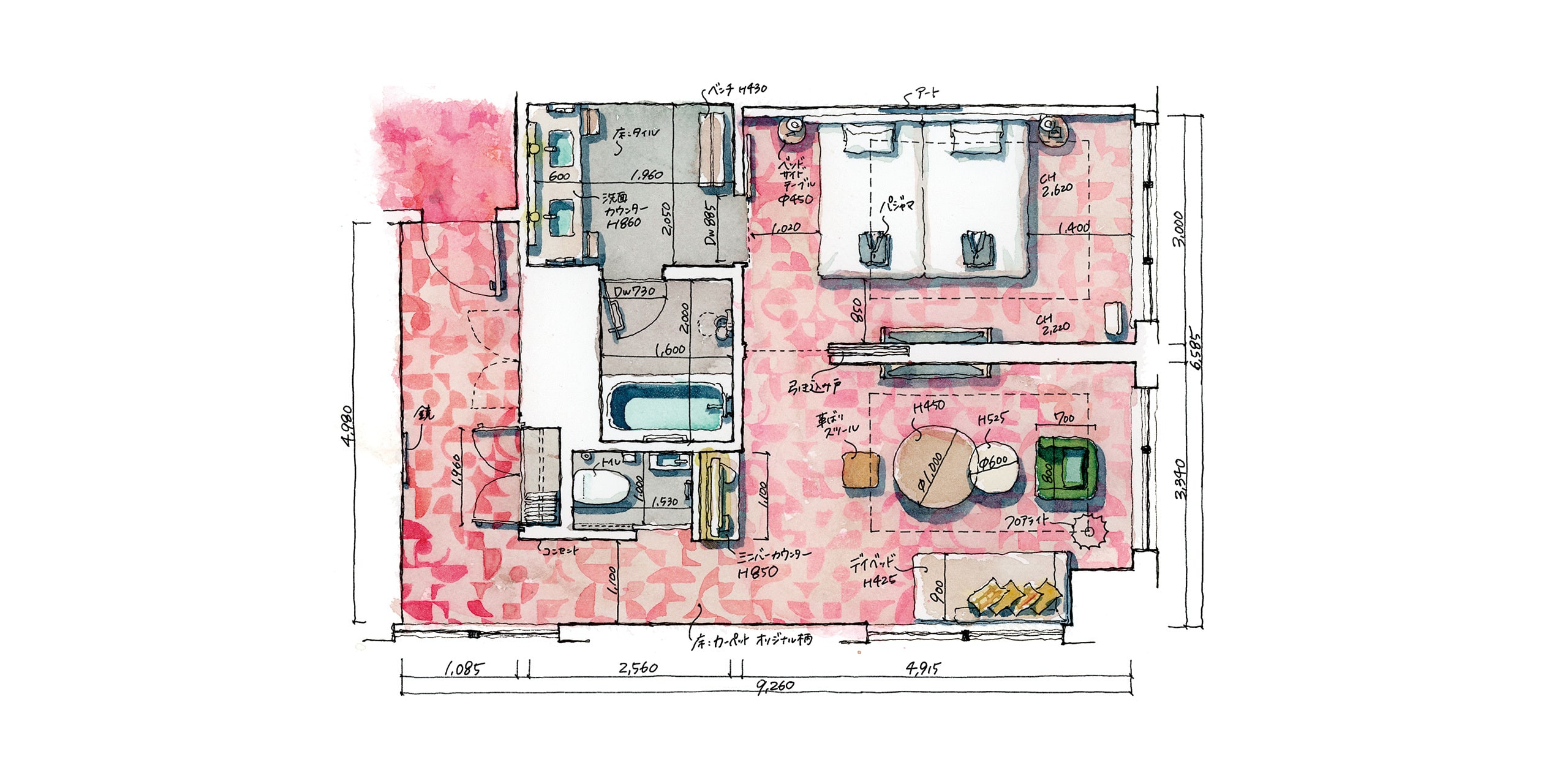 遠藤慧の実測スケッチで嗜む名作建築【第18回】ザ ロイヤルパーク 
