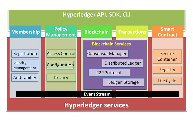 Hypeledger Fabric Services and Interface