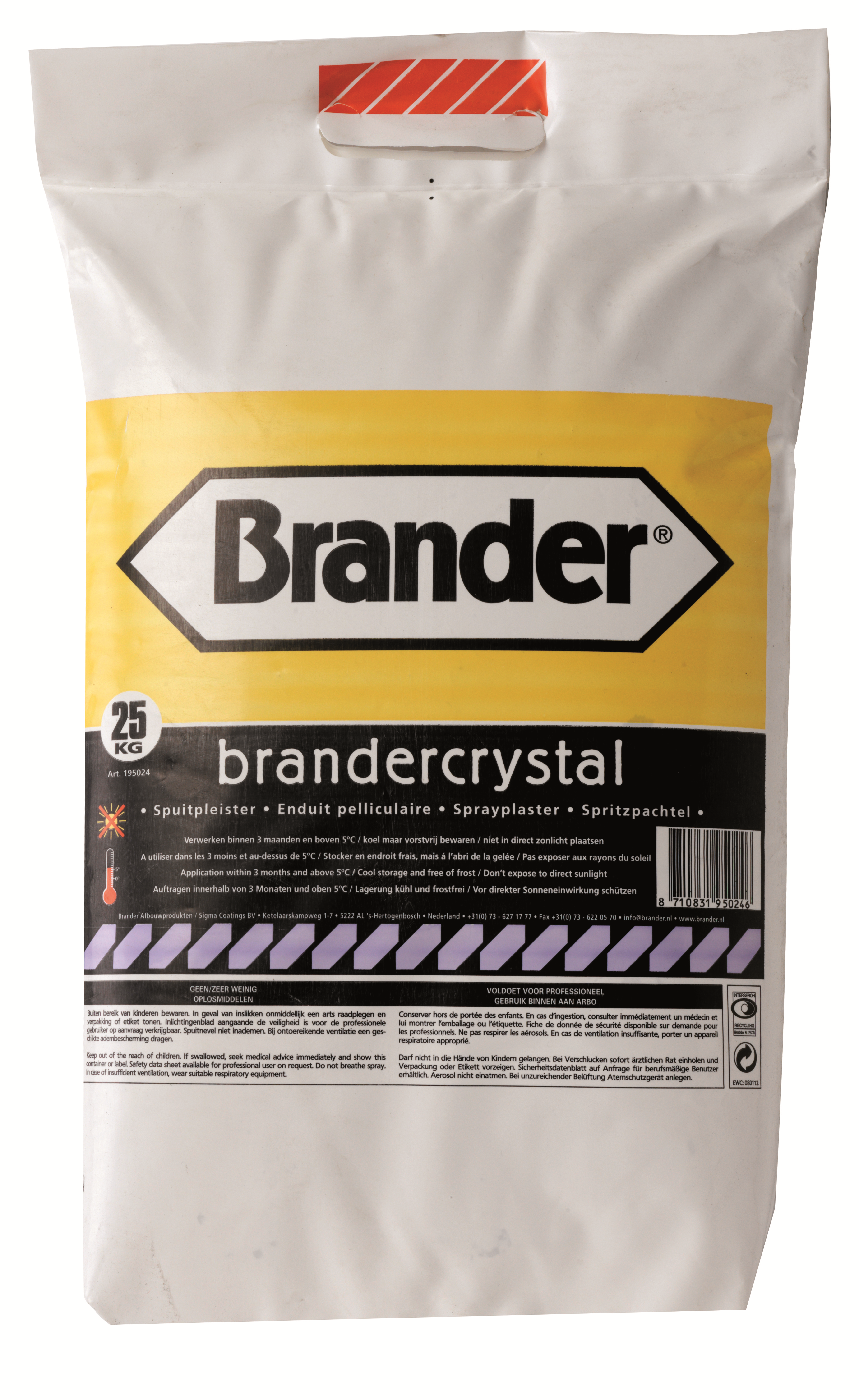 Brander crystal standaard wit 25 kg
