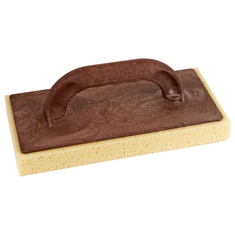 Schoonmaakspons 280x140x30 mm ingesneden kunststof 4mm