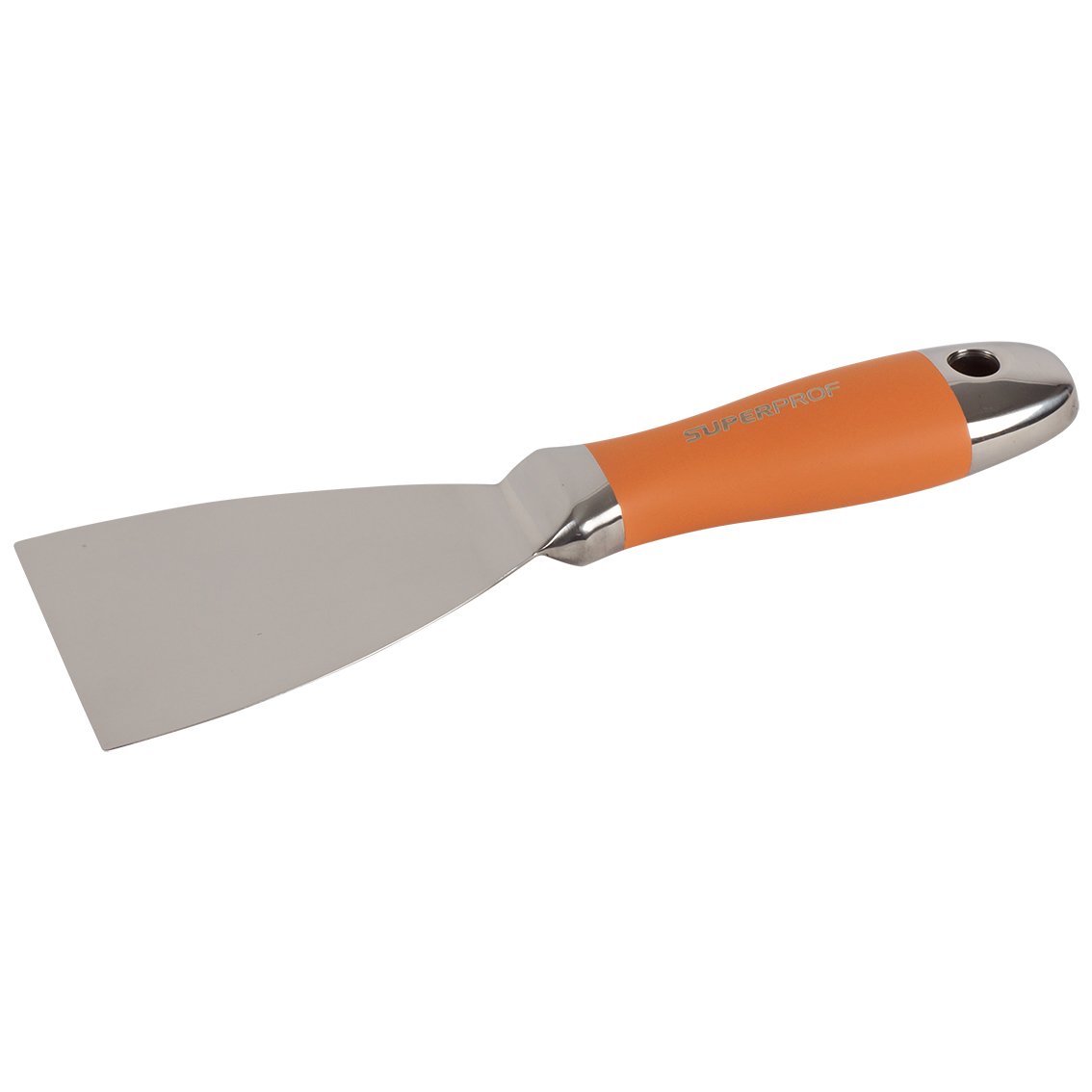 Superprof plamuurmes RVS 38mm RVS greep soft coat