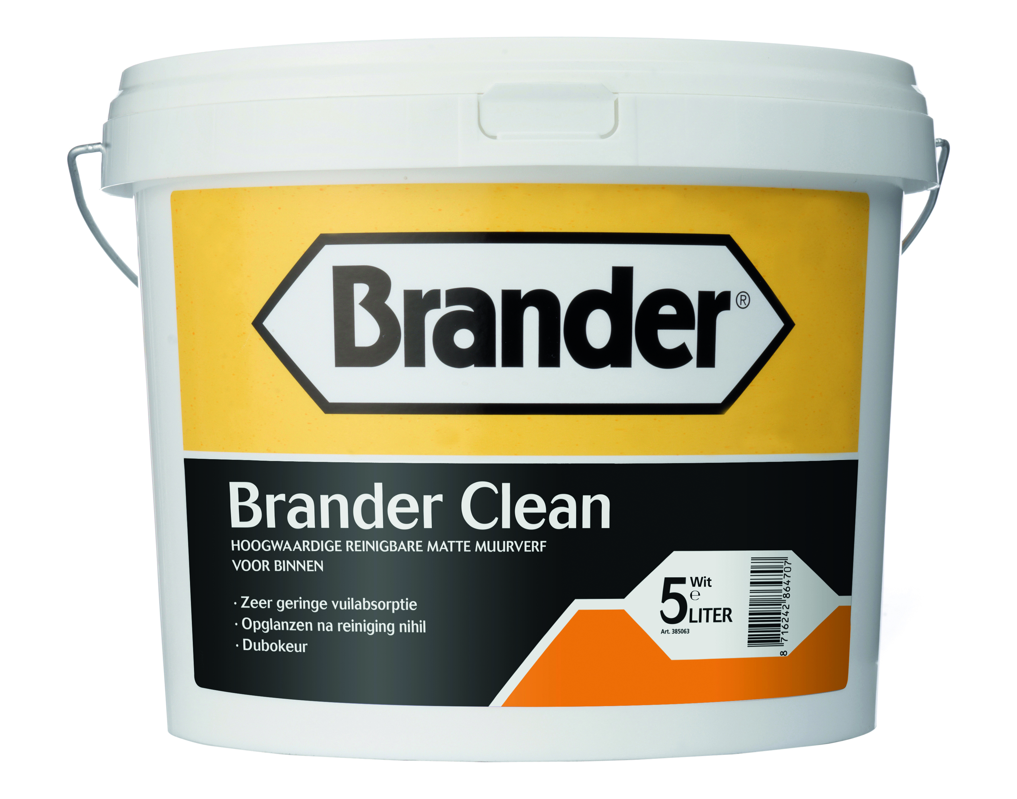 Brander Clean muurverf 5 lt wit