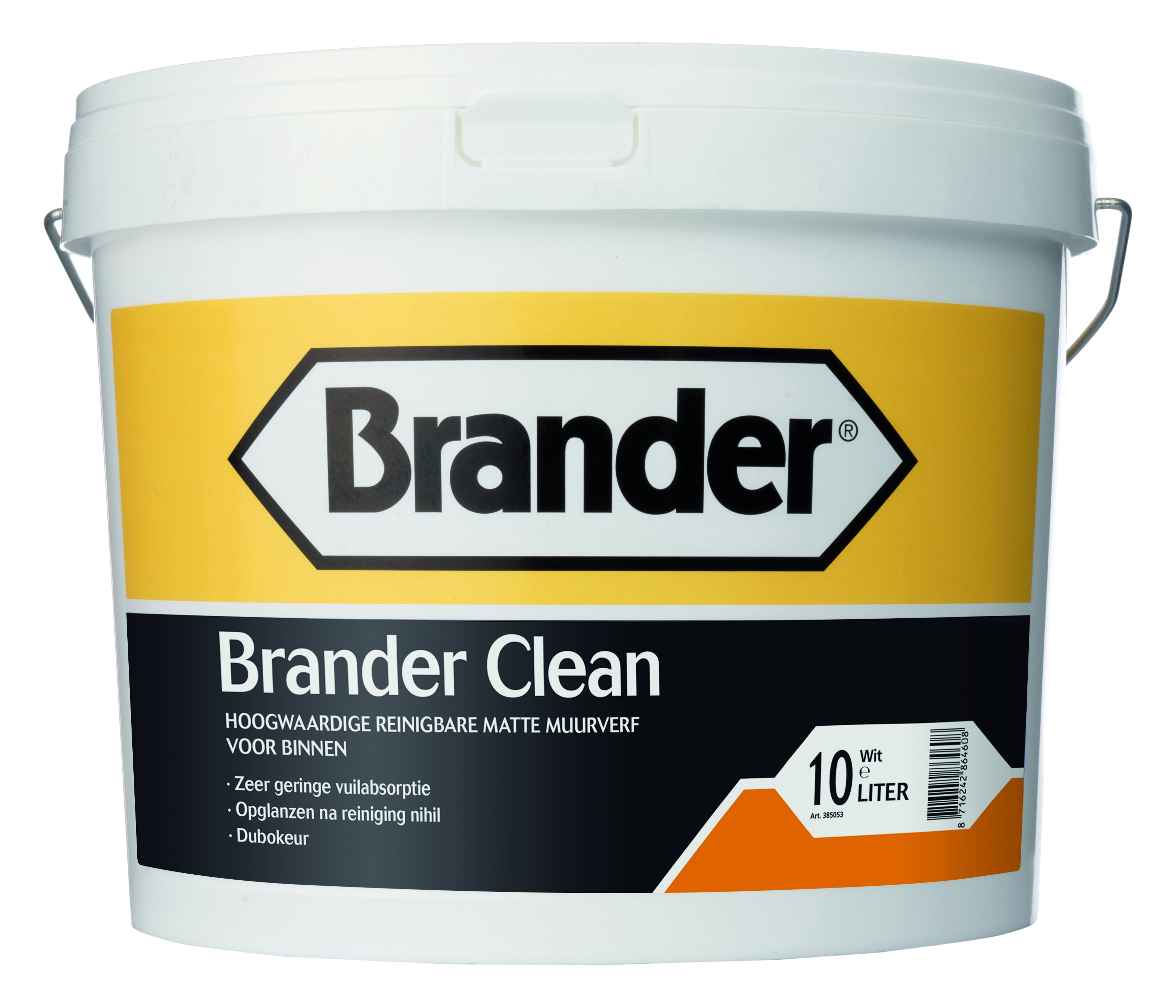 Brander Clean muurverf 10 lt wit