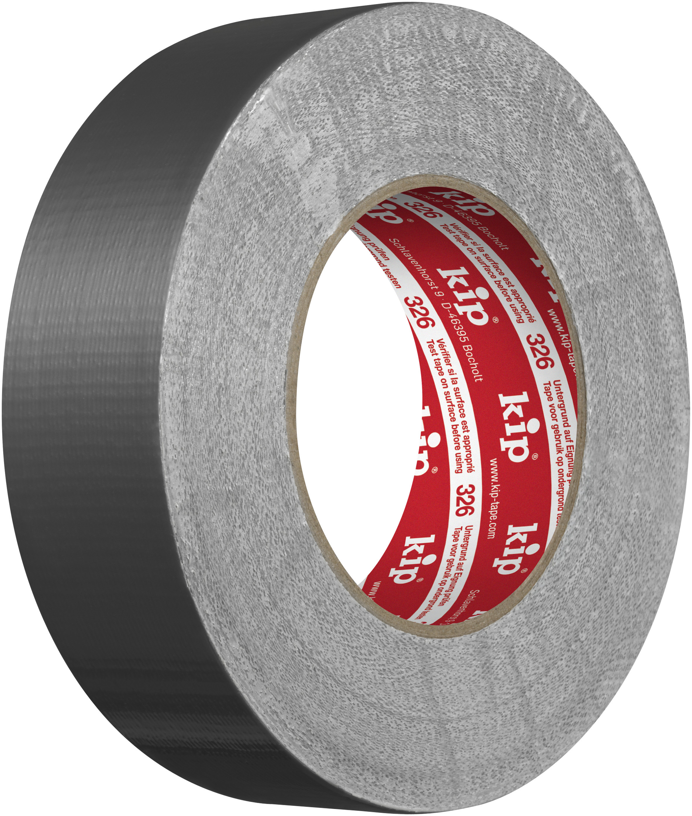 Kip textielband extra 326 38 mm steenband zilver 50 mt