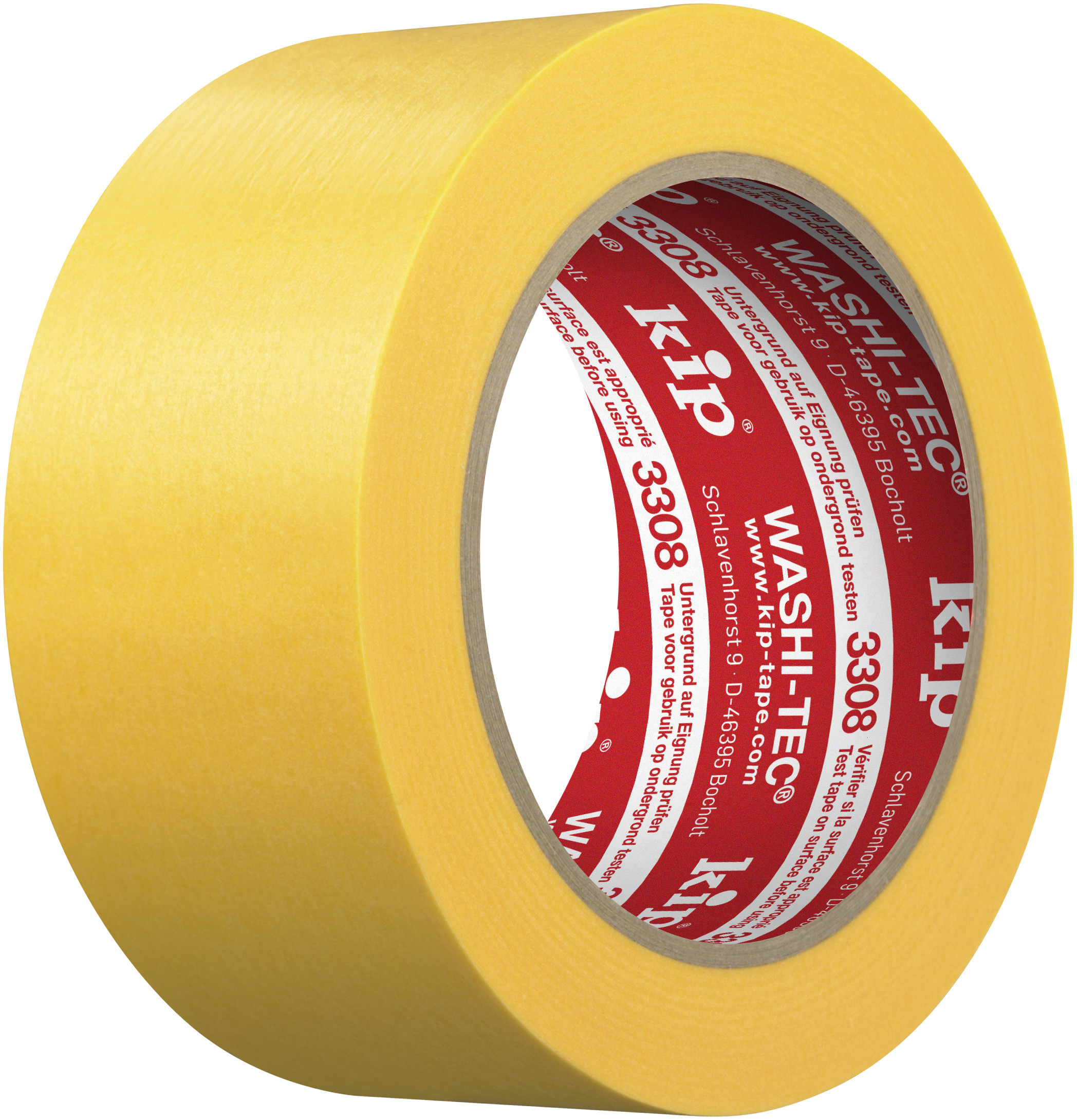 Kip FineLine tape 3308 48 mm geel Washi-Tec 50 mt