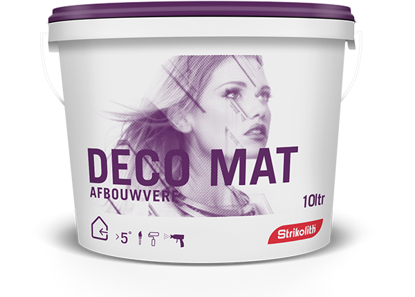 Deco Mat Afbouwverf wit 10 lt binnen