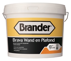 Brava wand en plafond 10 lt bi muurverf basis wit