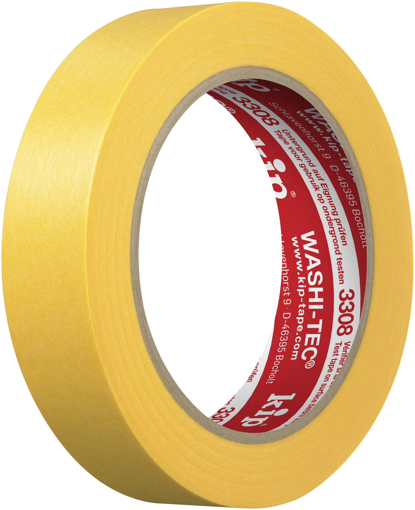 Kip FineLine tape 3308 24 mm geel Washi-Tec 50 mt