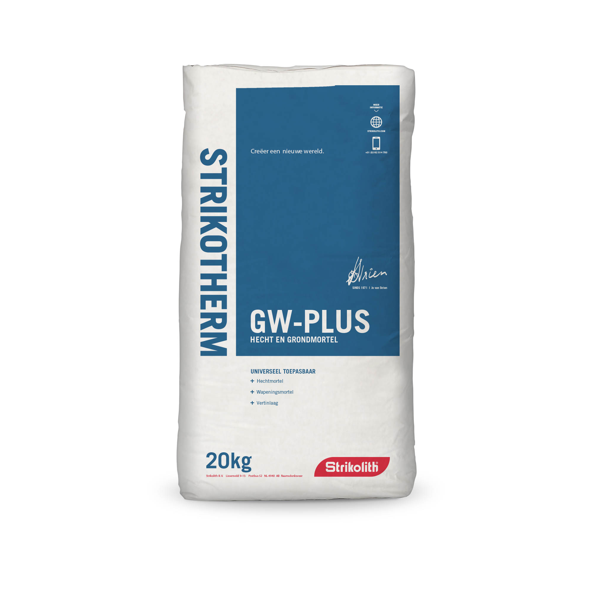 Strikotherm GW-plus hecht- en grondmortel 20 kg
