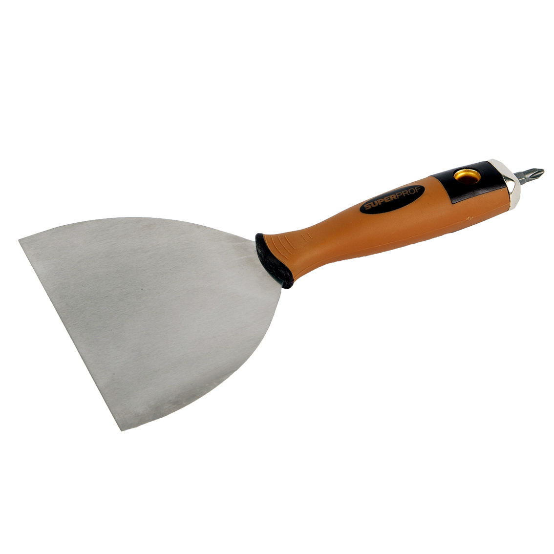 Superprof spachtelmes 150 mm rvs supersoft greep met schroefbit
