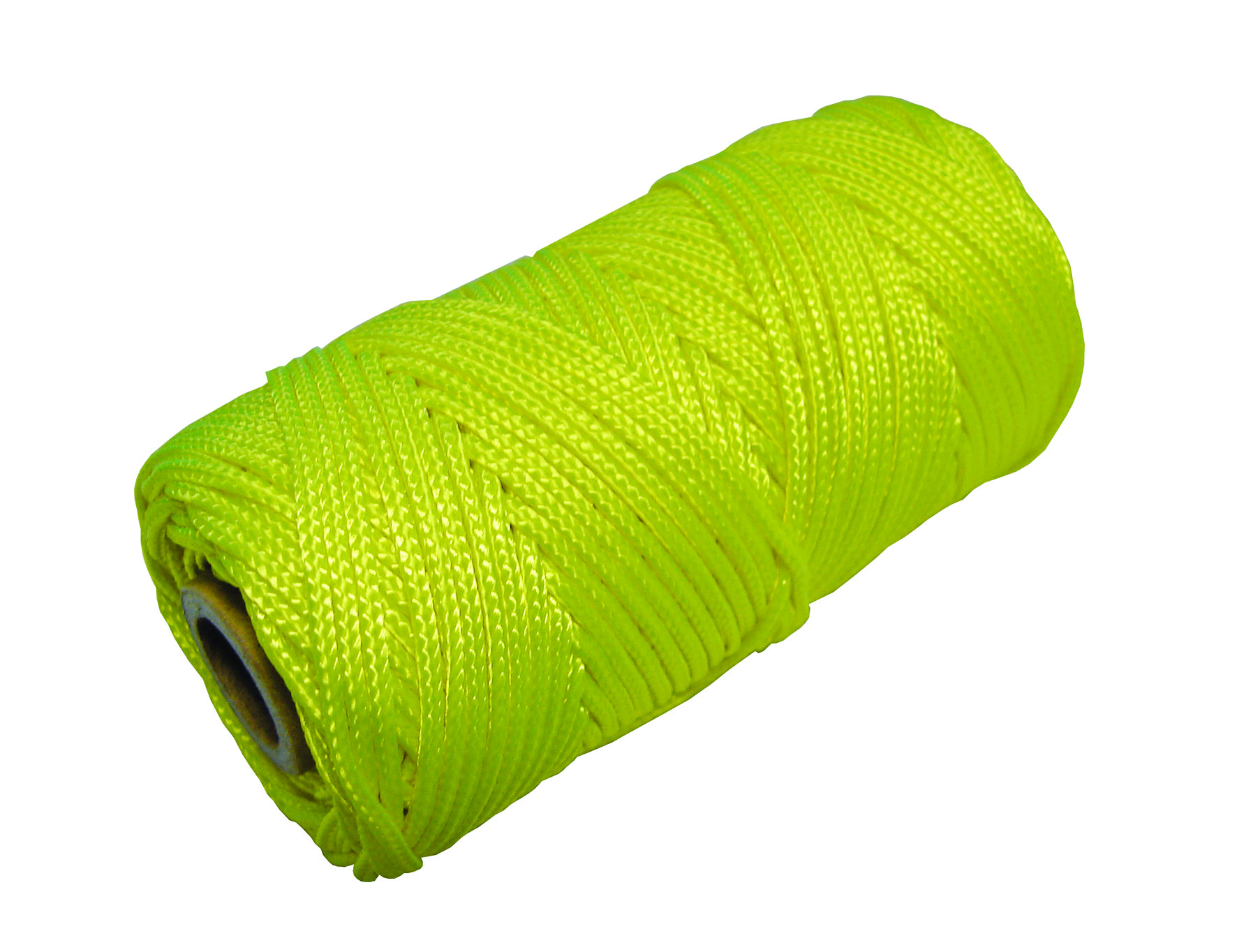 Metselkoord gevlochten 1,5mm PA fluor geel klos 50 mt