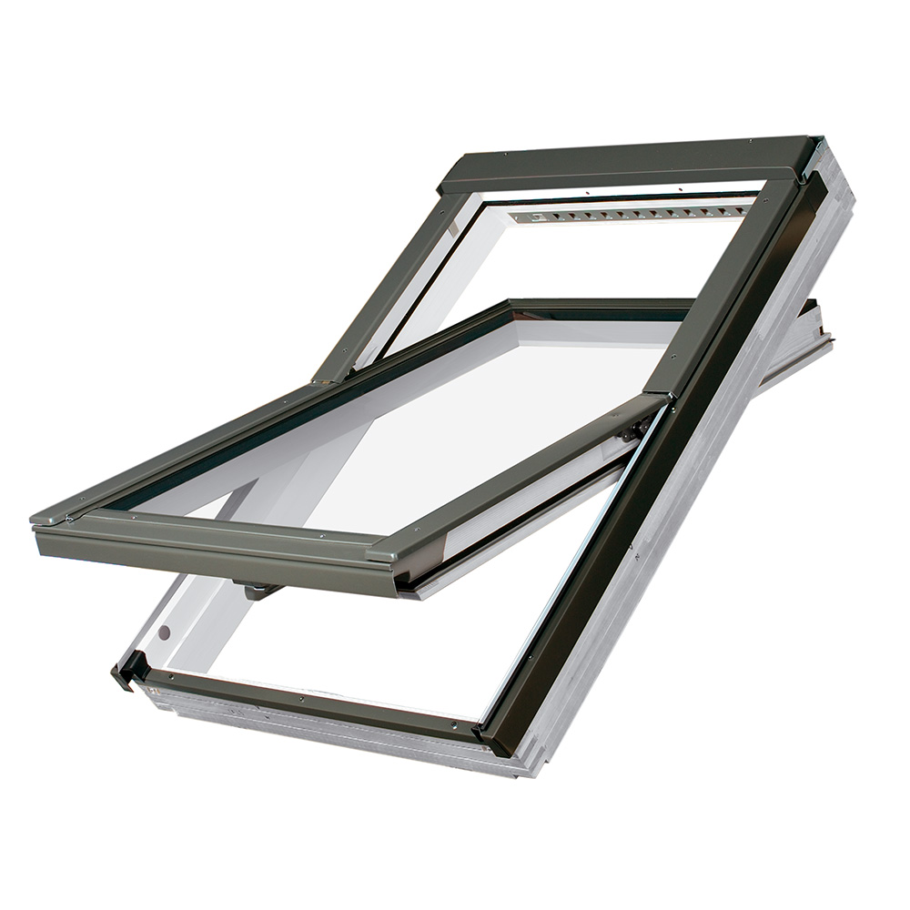 Fakro dakraam FTU-V U3 10 114x118cm tuimeldakraam, polyurethaanlak wit
