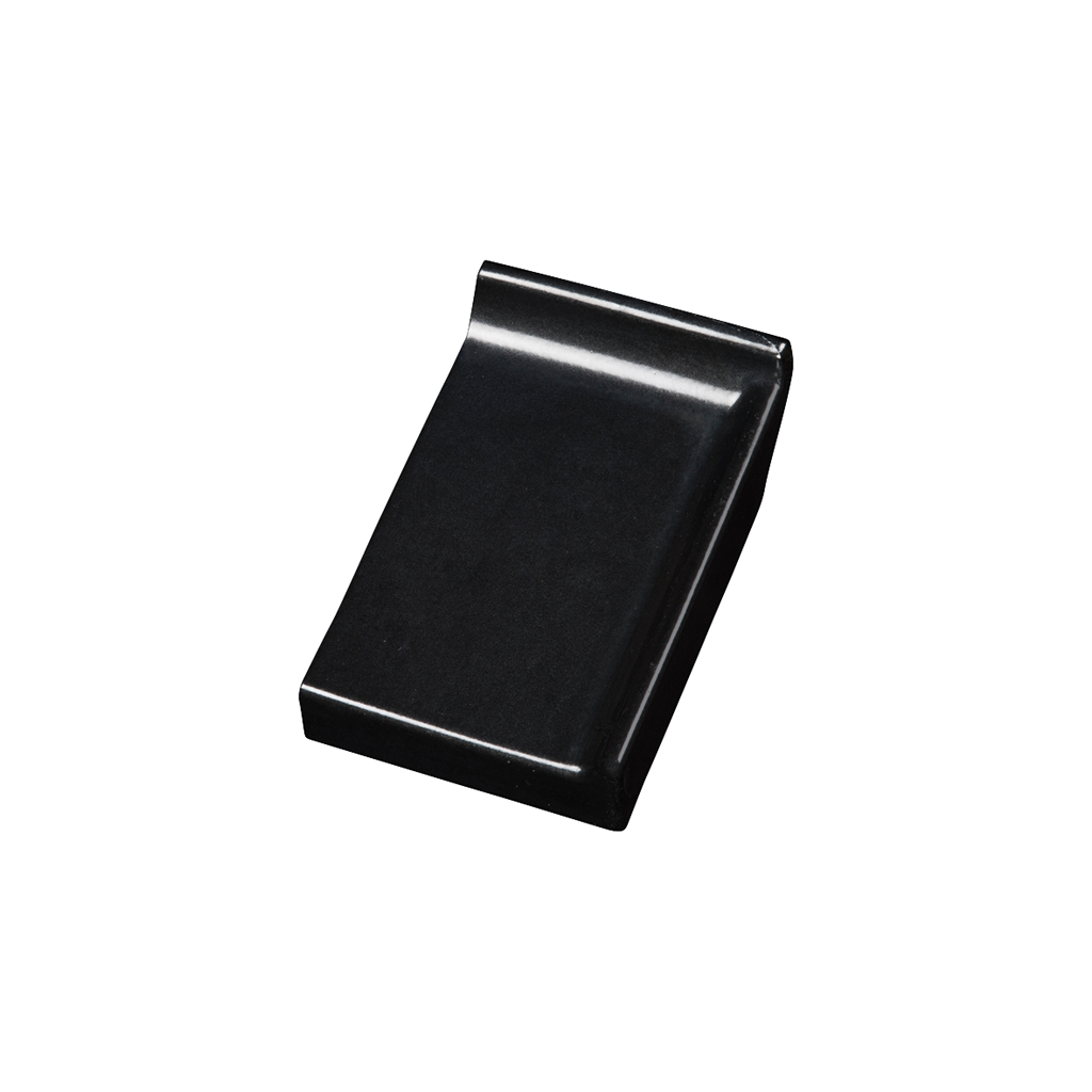 Terca rd zwart 105x160x30 mm einddorpel links opst.rand 20mm