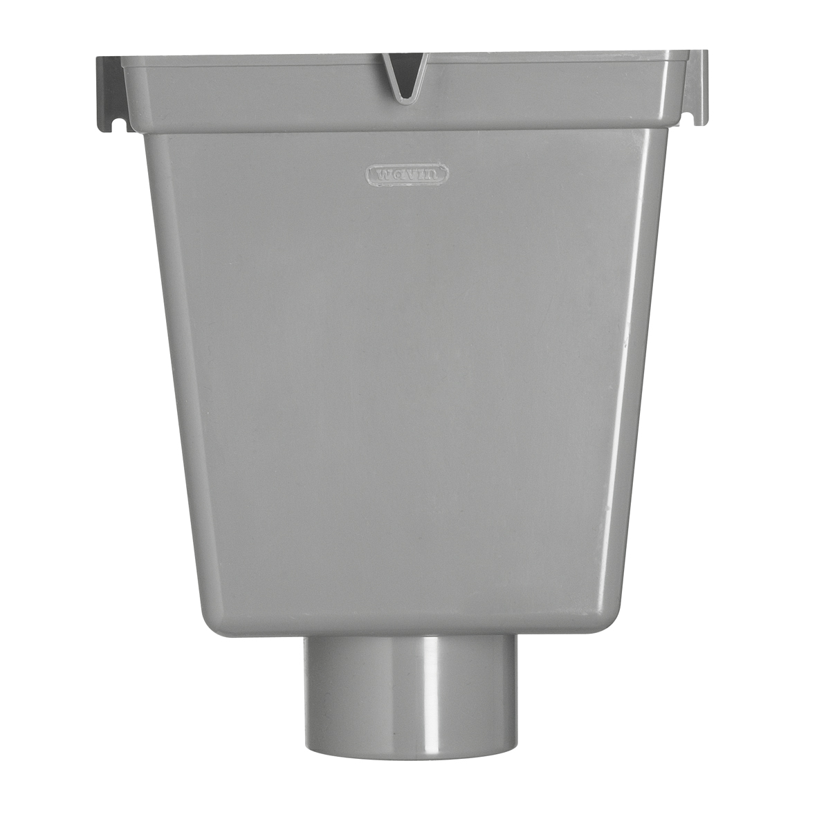 Martens vergaarbak 80/100 mm grijs met overloop