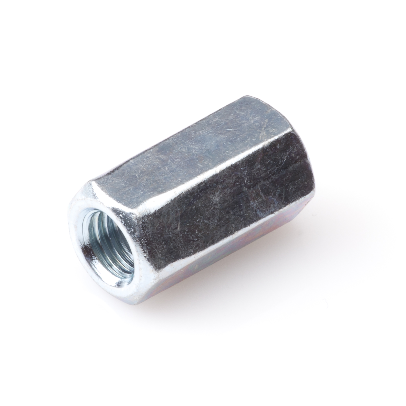 Proftec staal koppelmoer m6x18 mm verzinkt din 6334 20 st