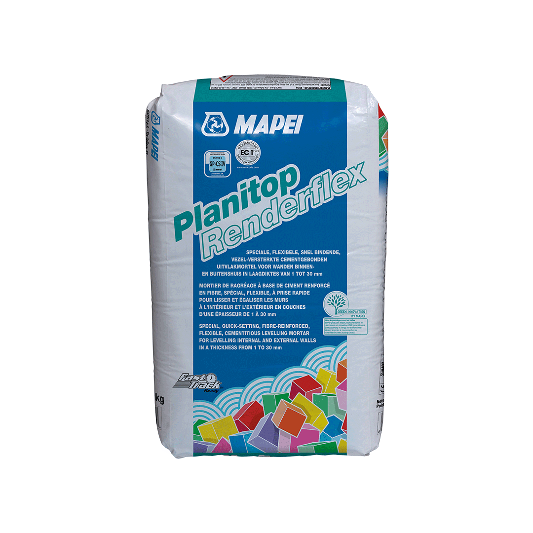 Mapei Planitop Renderflex cementgebonden uitvlakmortel 20 kg