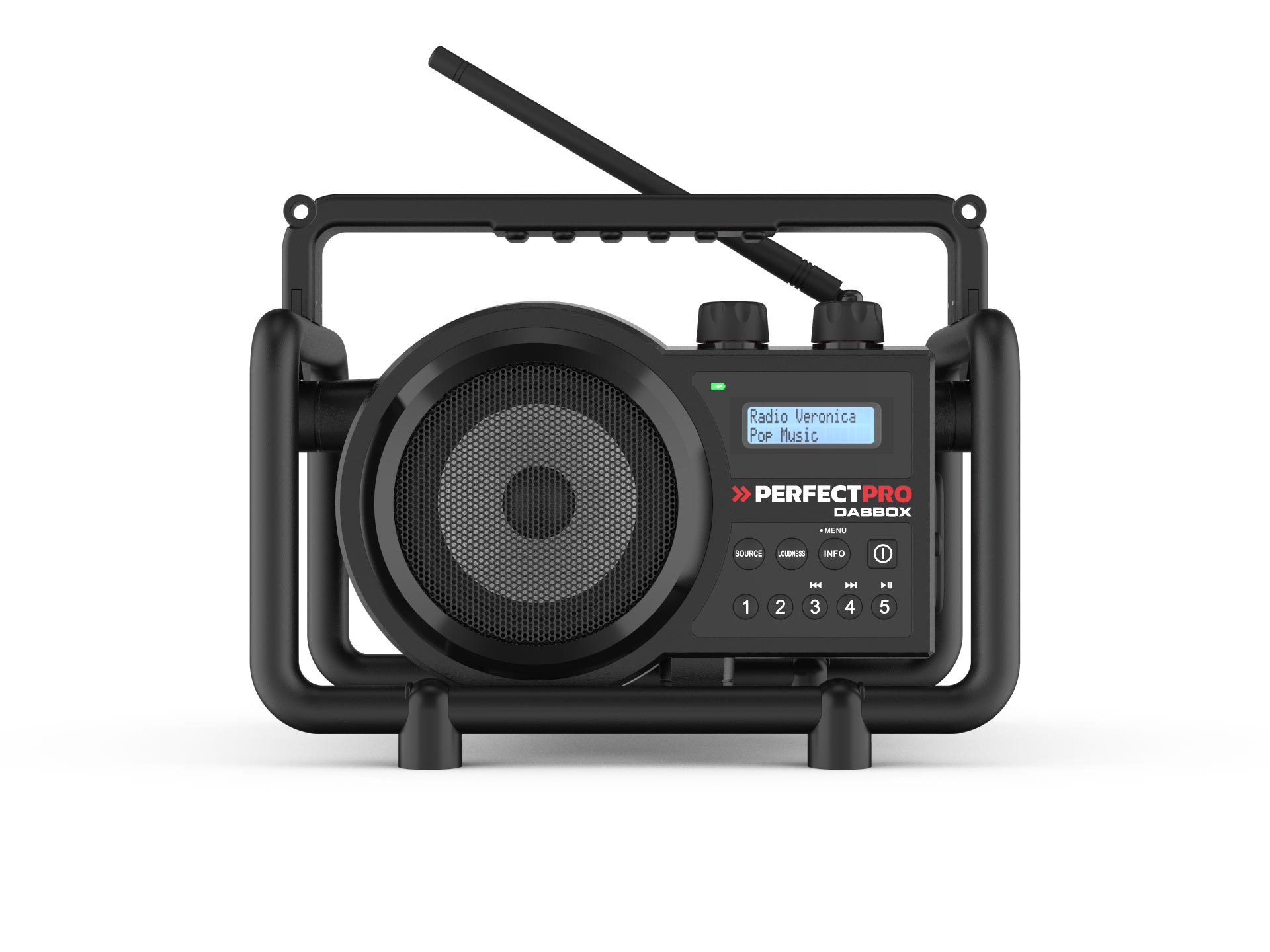 Perfectpro bouwradio Dabbox3 zwart