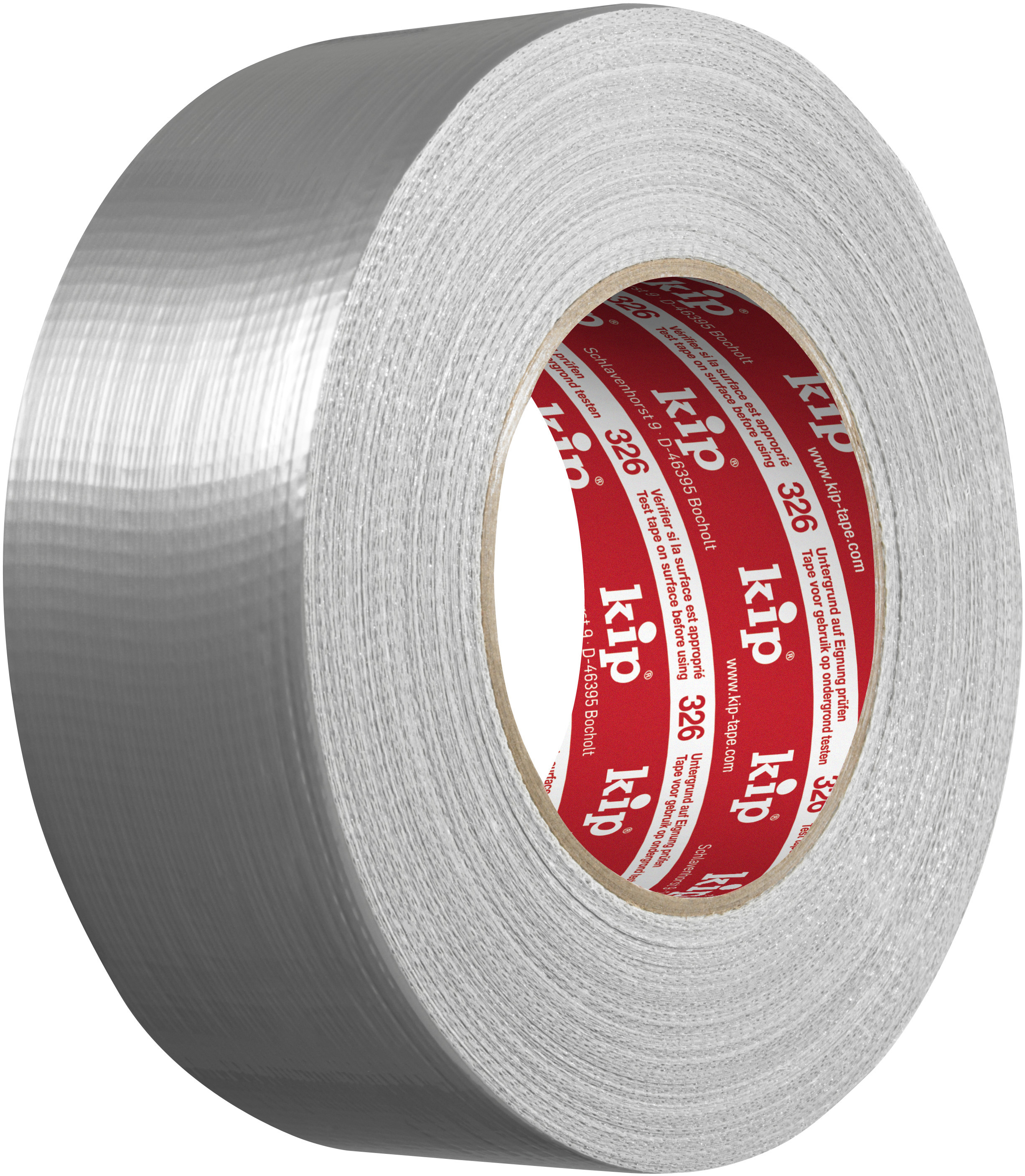 Kip textielband extra 326 48 mm steenband zilver 50 mt