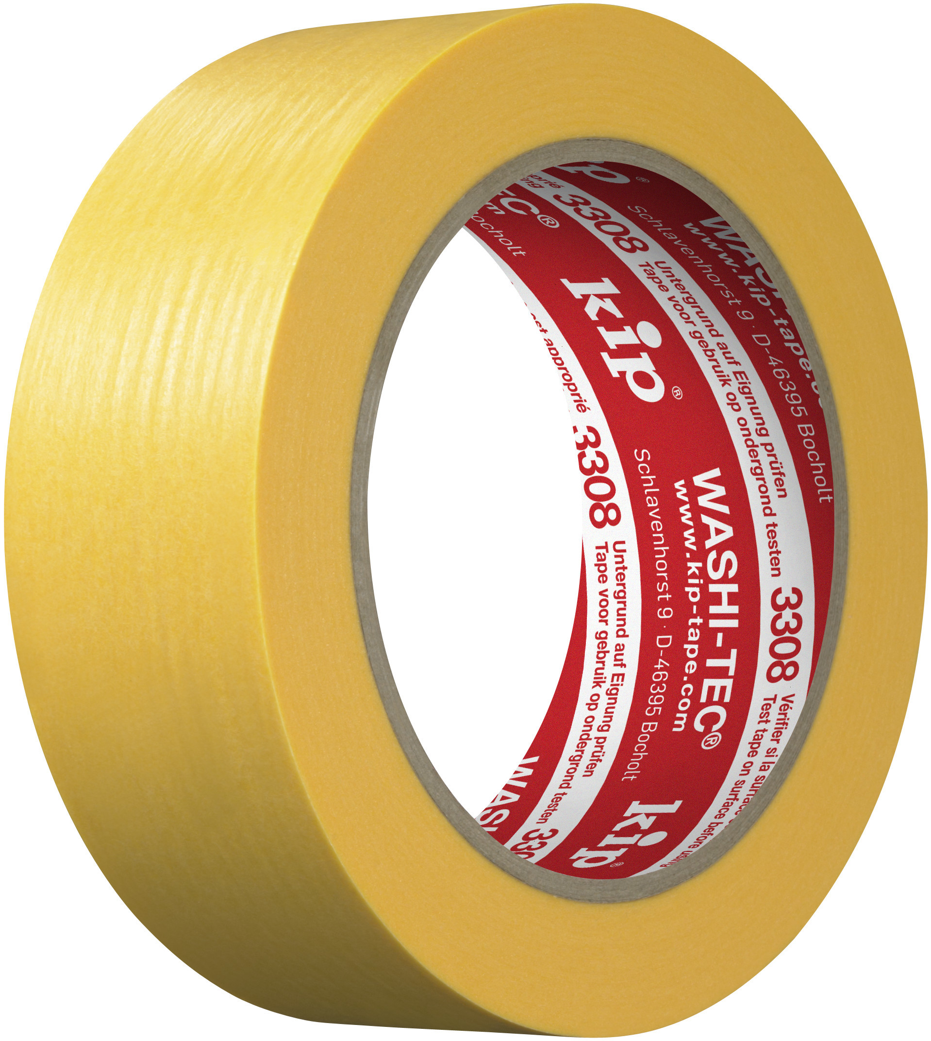 Kip FineLine tape 3308 36 mm geel Washi-Tec 50 mt