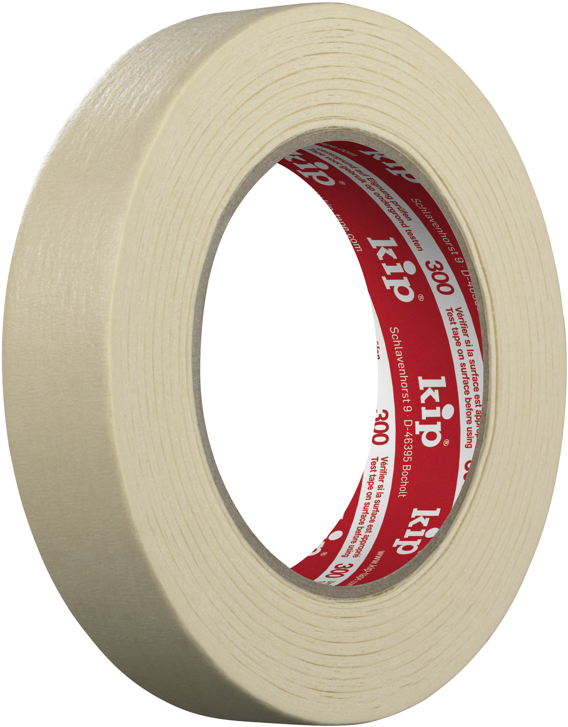 Kip masking tape 300 binnen / buiten 24 mm wit 50 mt