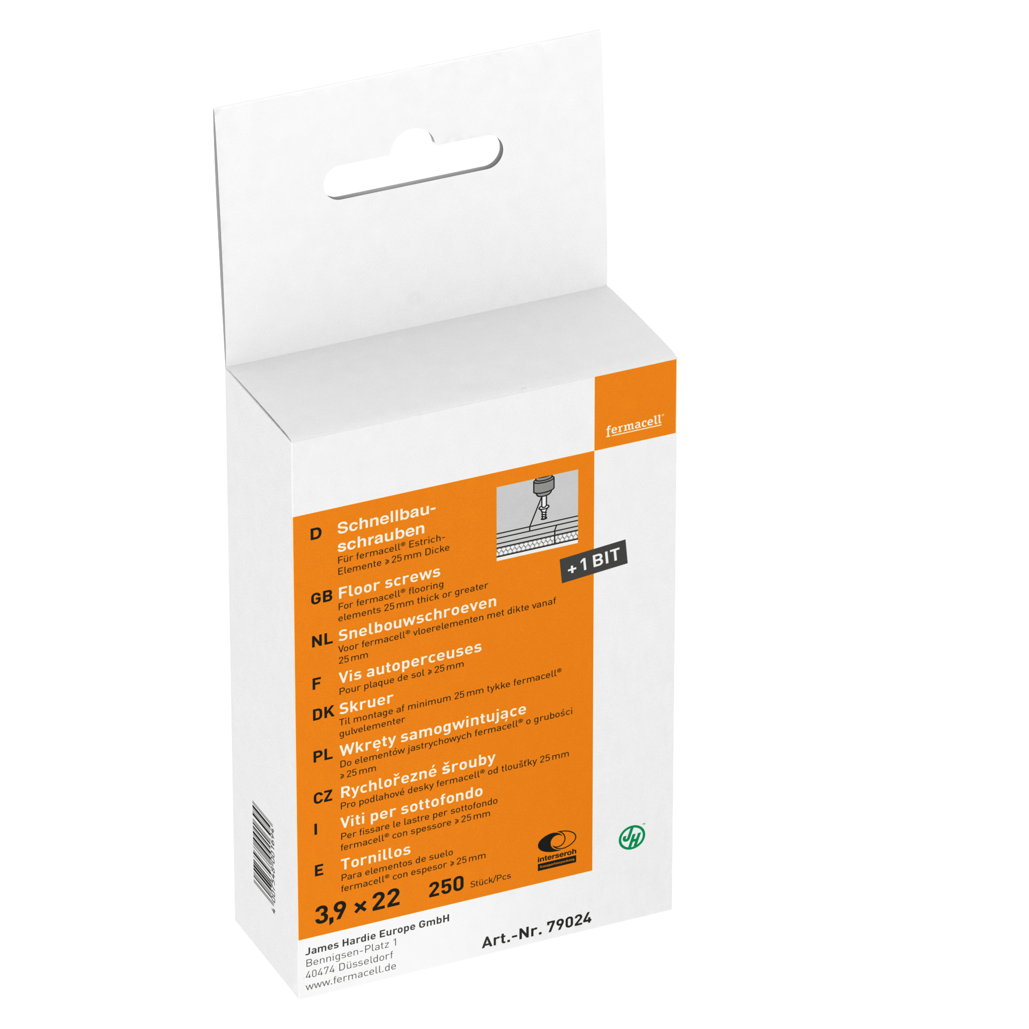 Fermacell schroef 3,9x22 mm  250 st
