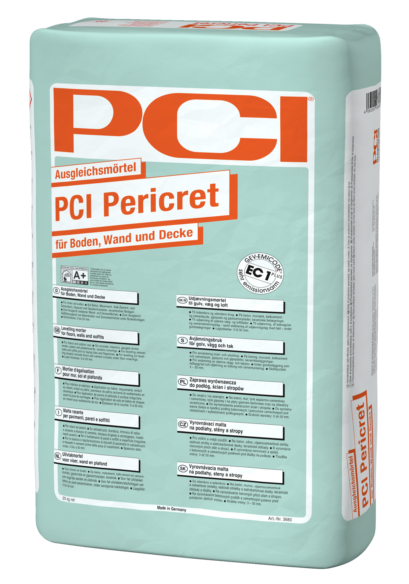 PCI Pericret 25 kg egalisatiemortel (wand)