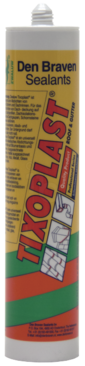 Zwaluw Tixoplast 310 ml afdichtingsmiddel zwart (VZ)